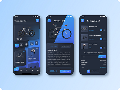 🚴‍♂️ CycleGear - Elevating Your Biking Adventure 🛍️ glassmorphism graphic design ui ux