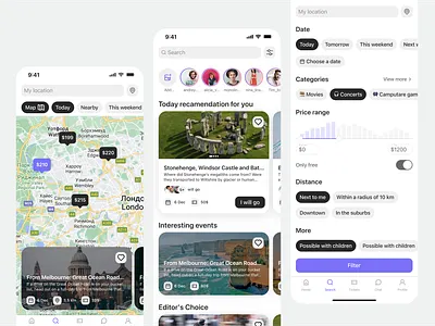 Mobile App Design: Lazy. graphic design minimal ui ux