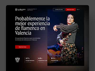 La Bulería website design figma flamenco graphic design ui valencia visual design web design website