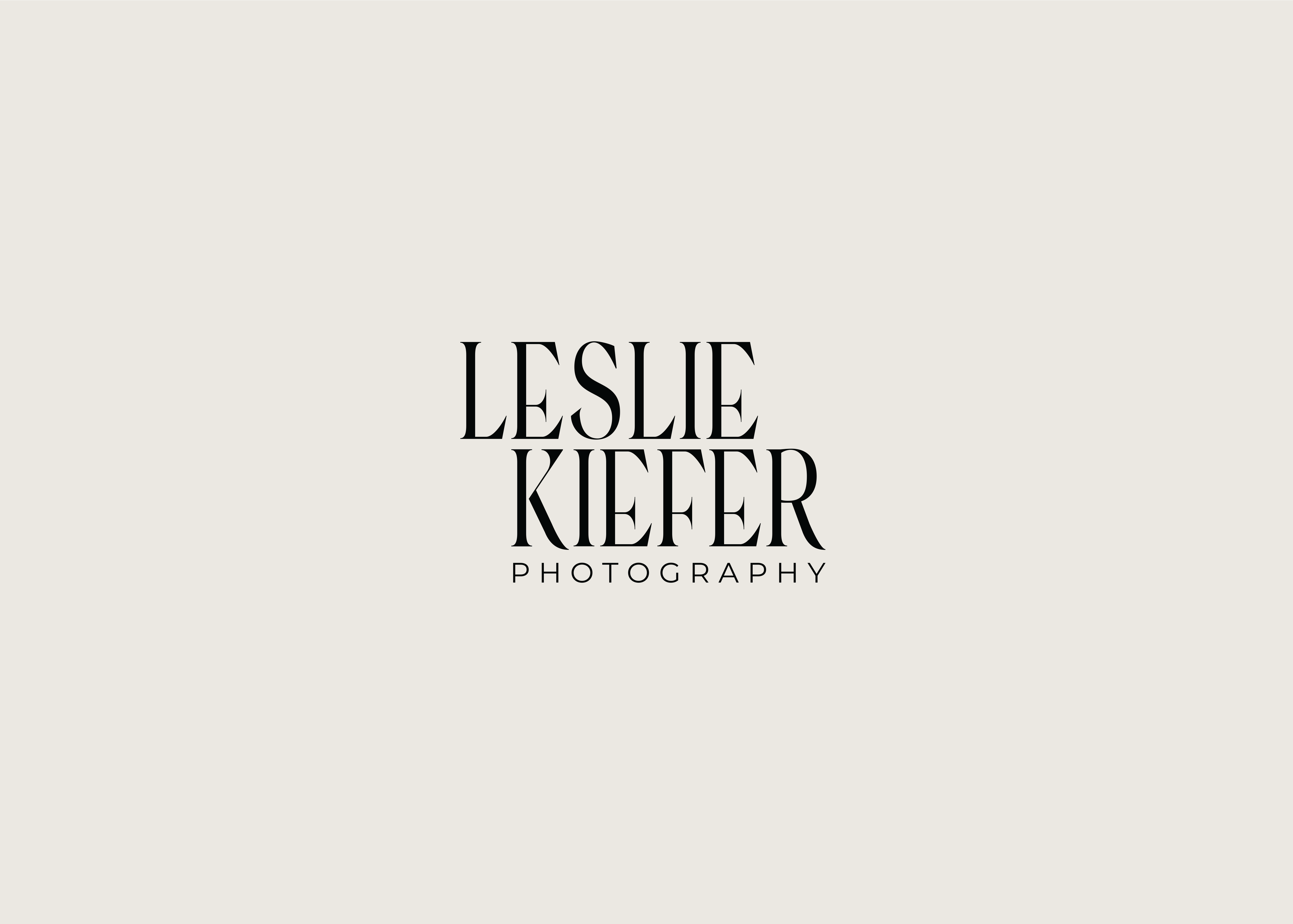 Visual Identity for Leslie Kiefer Photography brand brand identity branding design graphic design identity design logo