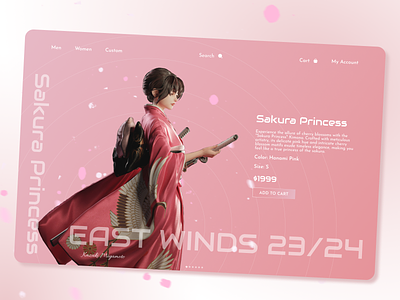 Sakura Princess | E-commerce application concept app design ui ux web