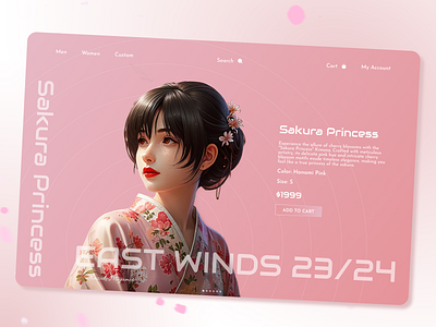 Sakura Princess | E-commerce application concept app design ui ux web