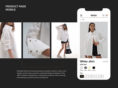 E-commerce product page adobe photoshop adobe xd figma mobile product design ui ux