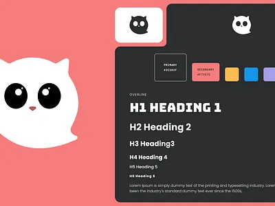 Ghost Cat Creative branding colors design ghost logo styleguide