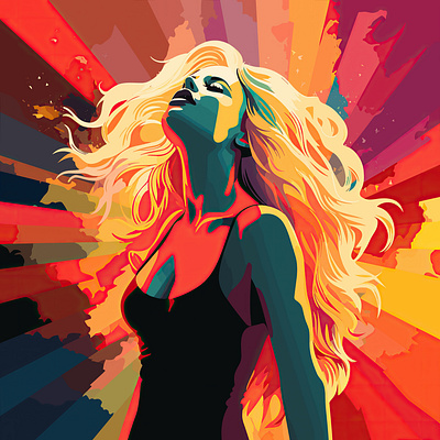Disco Dream - Woman Dancing - Vectorized JPG dance design graphic design illustration logo music song vector