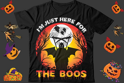 I'm just here for the boos 7 halloween tshirt 2023