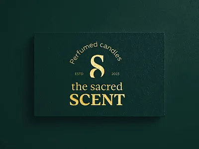 the sacred scent logo design vol 3 brand branding calm candles cosmetic logo logo design logodesign luxury perfume s scent serif