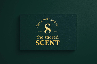 the sacred scent logo design vol 3 brand branding calm candles cosmetic logo logo design logodesign luxury perfume s scent serif