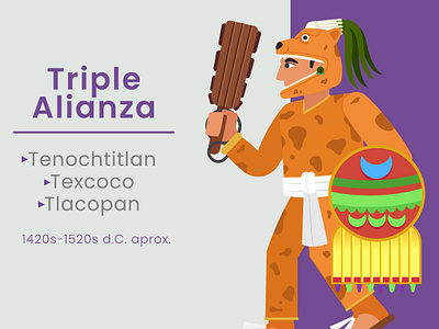 Mesoamerican Alliances & Warriors characters culture education illustration art kids book mesoamerican native american vectorillustration warriors