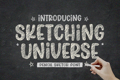 Sketching Universe - Sketch Font app branding design graphic design illustration logo typography ui ux vector