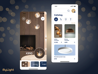 MyLight app design ui uiux ux