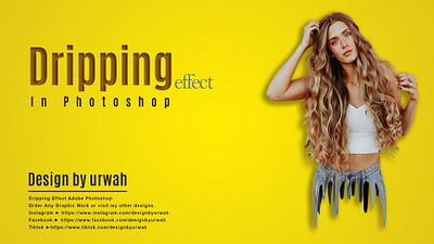 Dripping Effect Adobe Photoshop design graphic design typography vector