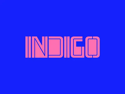 Indigo Type experimental letterforms logo logotype stencil typography wordmark