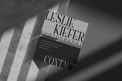 Leslie Kiefer Photography Business Card brand brand identity branding business card design graphic design identity design logo print collateral