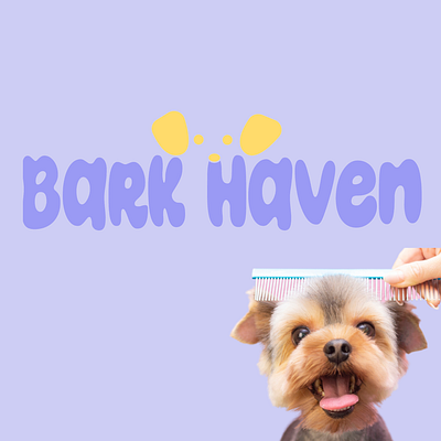 Bark Haven Logo branding design dog logo freelancer graphic design illustration logo negativespace typography vector