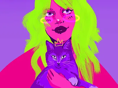 queen of the castle animation hand drawn illustration mograph motion graphics procreate