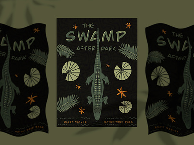Florida Life alligator design florida graphic design illustration illustrator nature