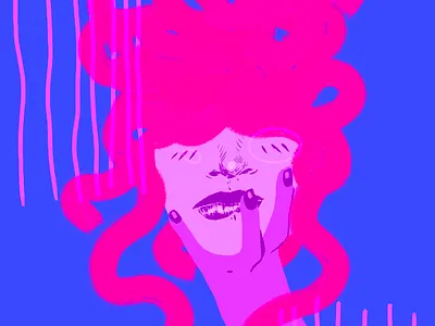 medusa design hand drawn illustration procreate