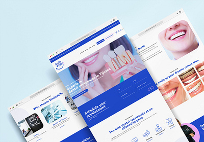 Web design for a dental clinic- Increase Your Online Presence branding dental clinic dentist graphic design ui ux website