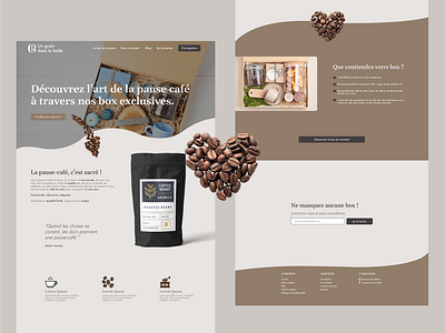 Web design for Coffee E-commerce