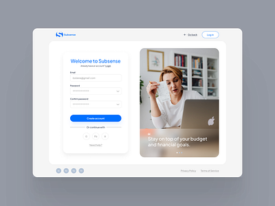 Subsense - The all-in-one subscription platform dailyui product design saas spacing subscription
