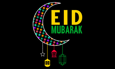 Eid Mubarak T shirt Design design eid eid mubarak illustration mubarak t shirt t shirt design typography vector