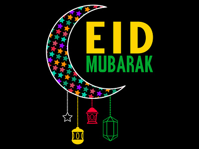 Eid Mubarak T shirt Design design eid eid mubarak illustration mubarak t shirt t shirt design typography vector