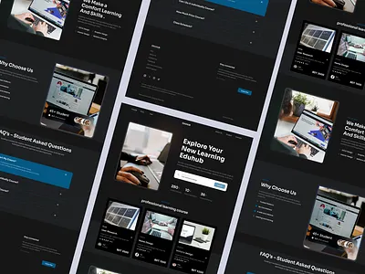 EDUHUB- Education Website app best web branding design education happy design learning mobile online ui user interface ux website