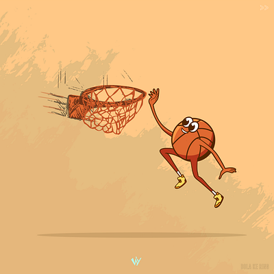 Basketball charakter graphic design illiustration illustration vekctor