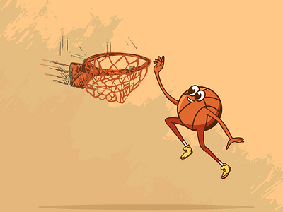 Basketball charakter graphic design illiustration illustration vekctor