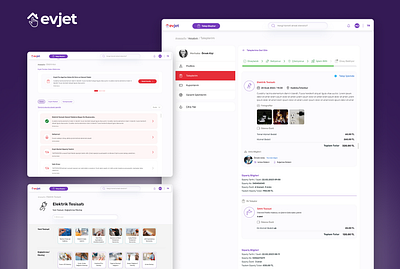 Evjet app design ui ux