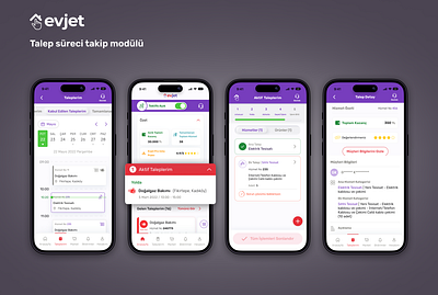 Evjet Pro Partner app design ui ux