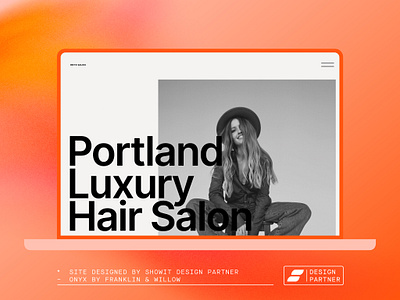 Onyx by Franklin & Willow black and white bold custom drag and drop hair page portland salon showit site stylist template user experience ux ux design web builder web design website website builder website design