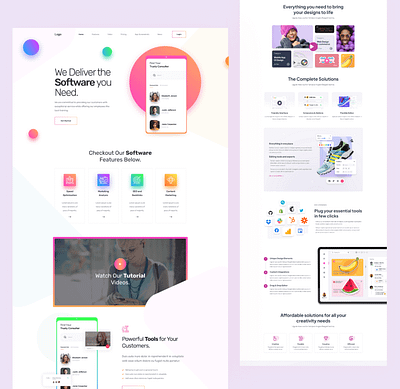 Software development company Landing page figma landing page saas saas developers saas landing page software company software company portfolio software design software development