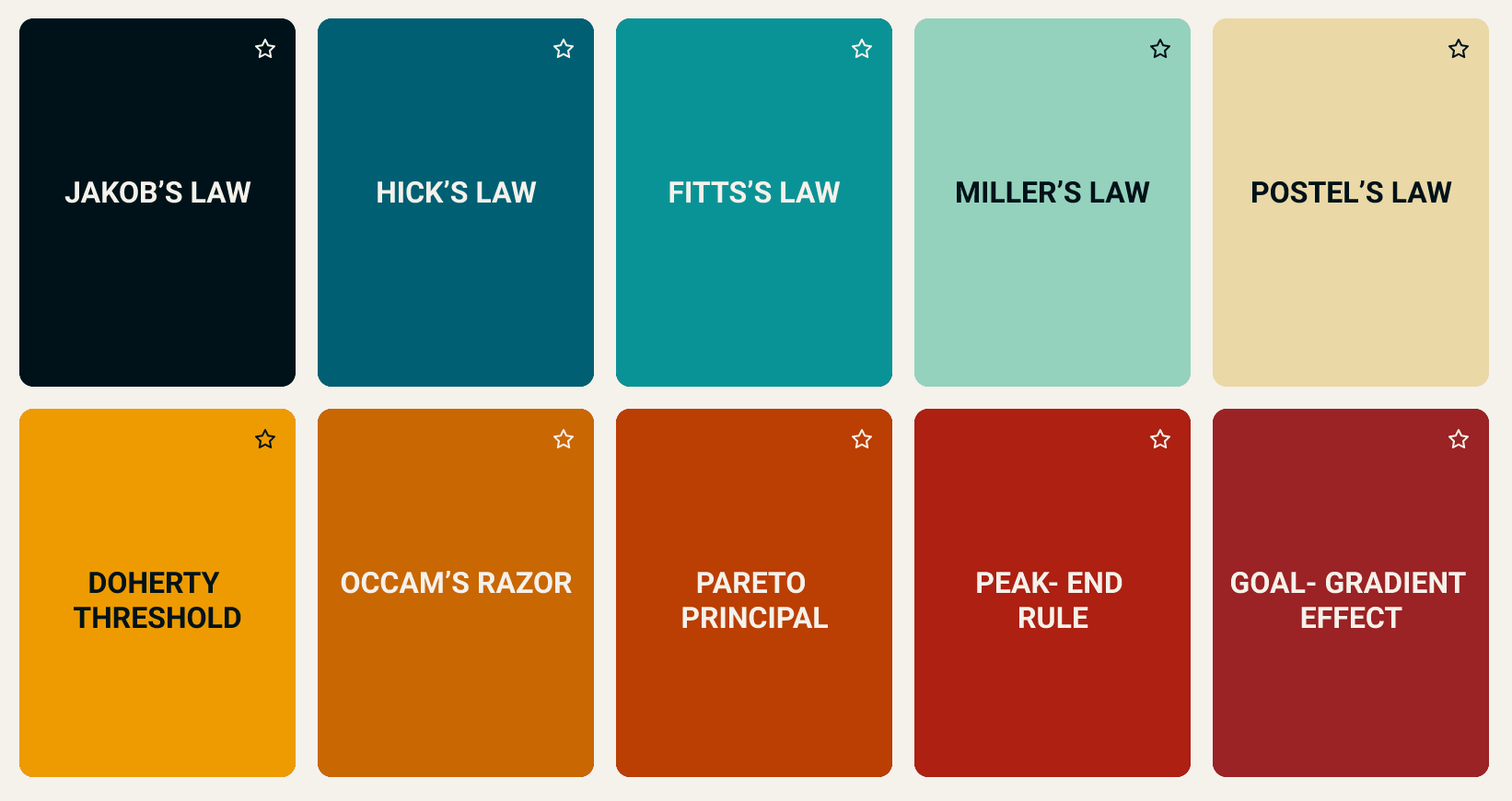 Laws of UX Flipping Flash Cards figma flashcards prototyping responsive design ux laws