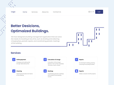 Building Services web design app design ui web