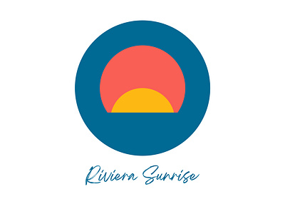 Logo: “Riviera Sunrise” 🌅 adobe illustrator branding design graphic design illustrator logo