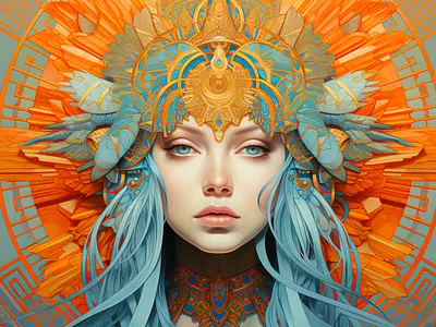 Parallel Realms: The Enchantress' Odyssey digitalart graphic design illustration