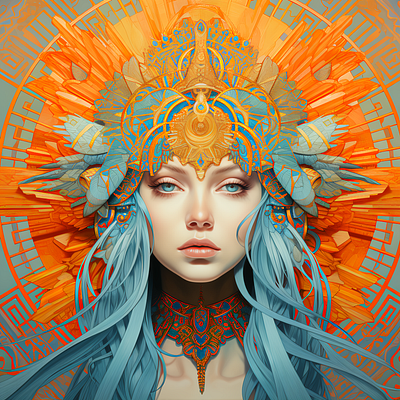 Parallel Realms: The Enchantress' Odyssey digitalart graphic design illustration
