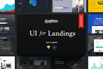 Singleton UI Pack app application home page homepage interface ios iphone landing landing page landingpage mobile mobile app ui user user experience ux uxdesign web webdesign website