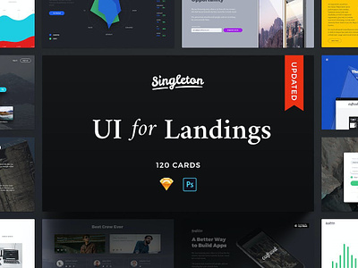 Singleton UI Pack app application home page homepage interface ios iphone landing landing page landingpage mobile mobile app ui user user experience ux uxdesign web webdesign website