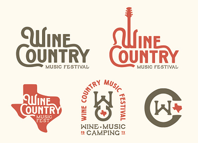 MUSIC FESTIVAL BRANDING EXPLORATION branding design graphic design hill country illustration logo music festival