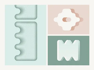 Soft Edges (II) design geometric graphic design illustration