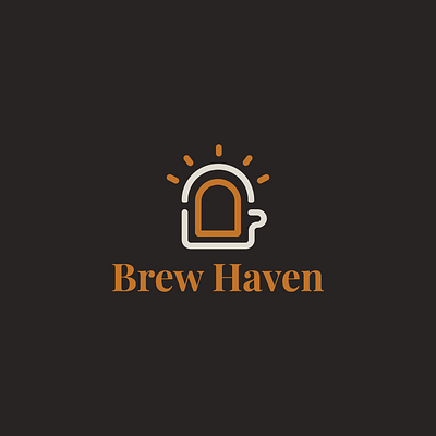 Brew Haven Coffee Shop logo design brand identity branding coffee coffee logo design graphic design logo logo design logos mark minimal symbol vector