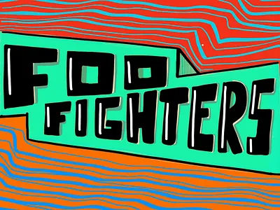 Foo Fighters good type graphic design lettering type typography typography vector