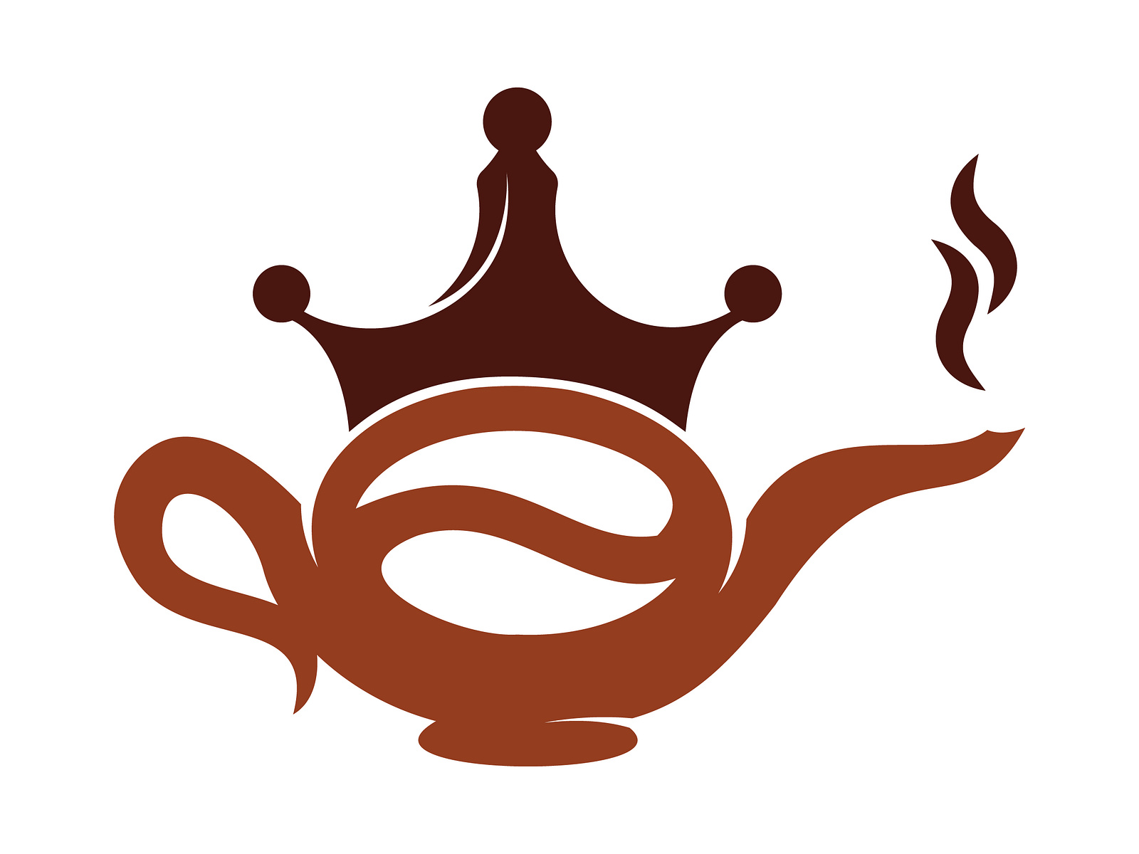 Coffee King Kettle logo design icon template. by luqman alvi on Dribbble