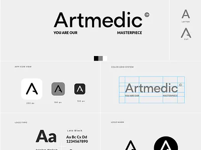 Artmedic branding clinic creative logo design designer graphic design idea logo logo design minimal minimal logo