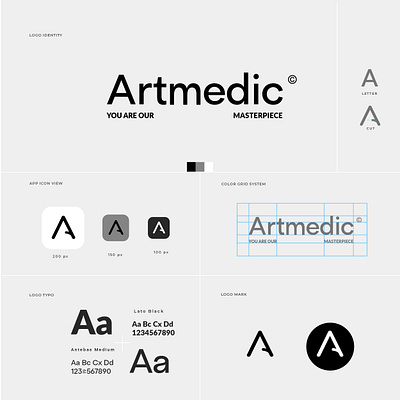 Artmedic branding clinic creative logo design designer graphic design idea logo logo design minimal minimal logo