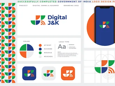 Digital Jammu & Kashmir Logo Design Project digital jammu kashmir logo digital logo graphic design jammu kashmir logo jk logo logo design logo maker minimalist logo modern logo