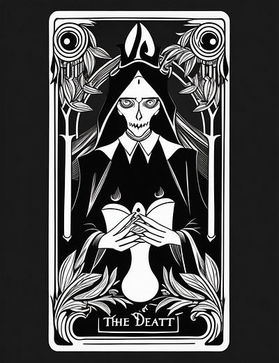 DEAD TAROT CARD animation design graphic design illustration vector